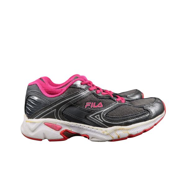 Fila Shoes Womens 8.5 Athletic Trainers Walk Run Active Casual Comfort Gray Pink - Picture 1 of 11